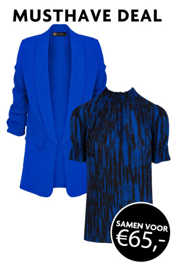 Must-have-Angebot Col Top Deluxe + Limited Blazer Kobalt