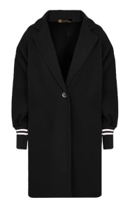 oversized-stripe-coat-zwart