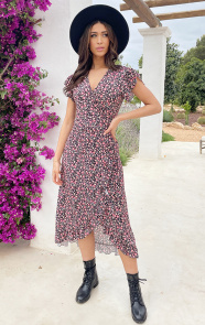 Flower-Jurk-Midi-Koraal-8