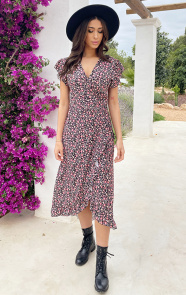 Flower-Jurk-Midi-Koraal-9