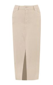 Spijkerrok-Met-Split-Beige-64