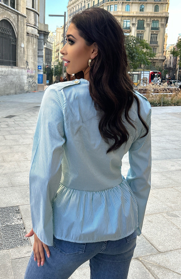 Blouse-Met-Strikjes-Mint-4