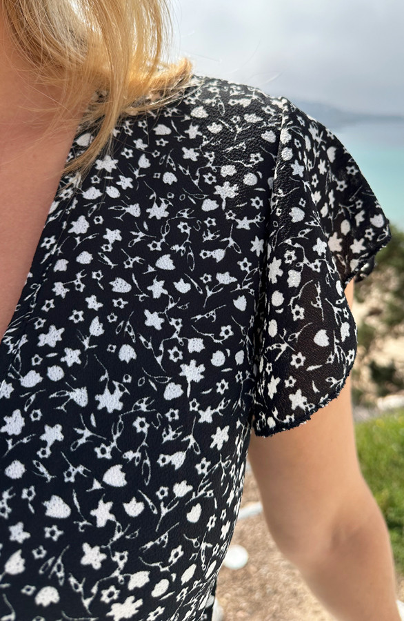 Floral-Midi-Jurk-Zwart-7