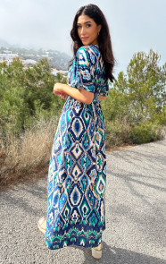 Maxi-Dress-Colorful-Print-Blue-10