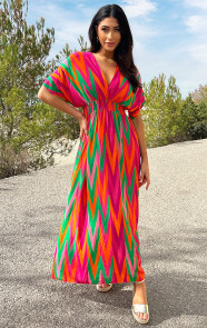 Maxi-Dress-Colorful-Zigzag-Roze-91-3