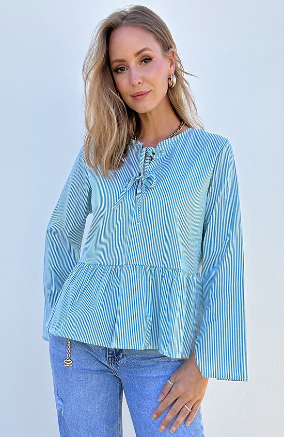 Blouse-Met-Strikjes-Mint-3