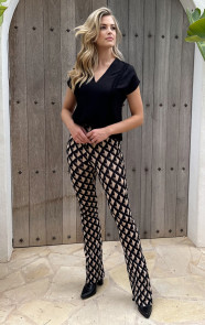Romantic-V-hals-Top-Zwart-3