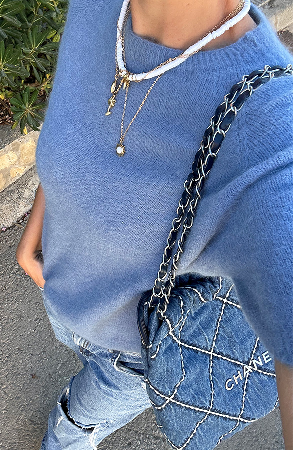 Oversized-Soft-Trui-Korte-Mouw-Jeans-Blue