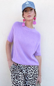 Oversized-Soft-Trui-Korte-Mouw-Lila-15