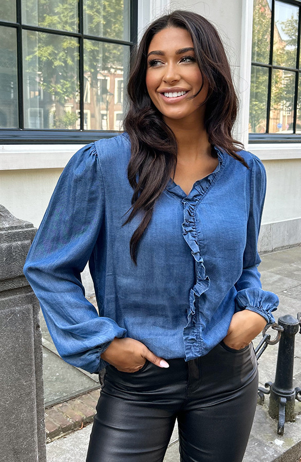 Denim-Ruffle-Blouse-1