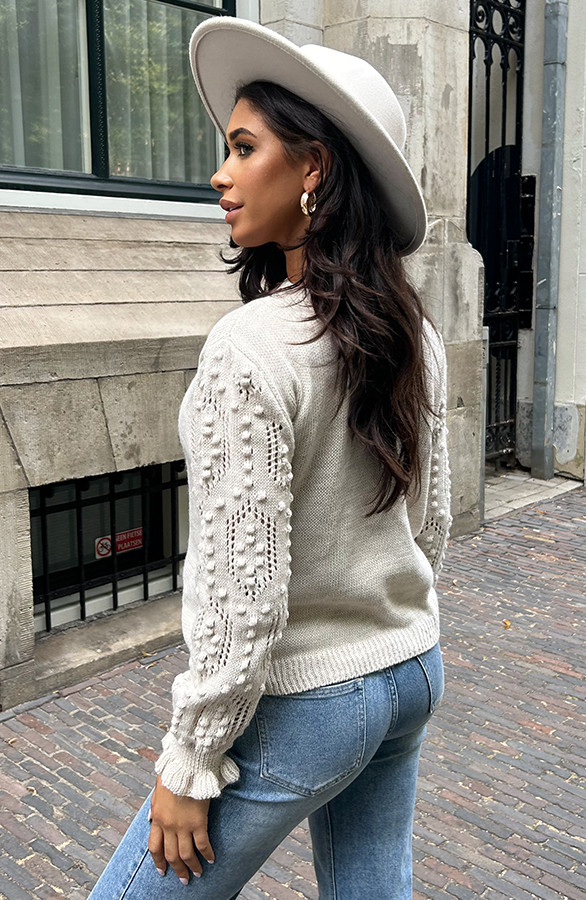 Detailed-Sleeve-Trui-Beige-6