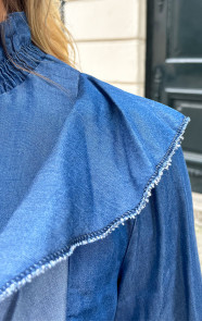Ruffle-Col-Blouse-Denim-Blauw-70
