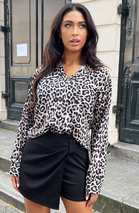 Skort-Met-Wrap-Detail-Zwart