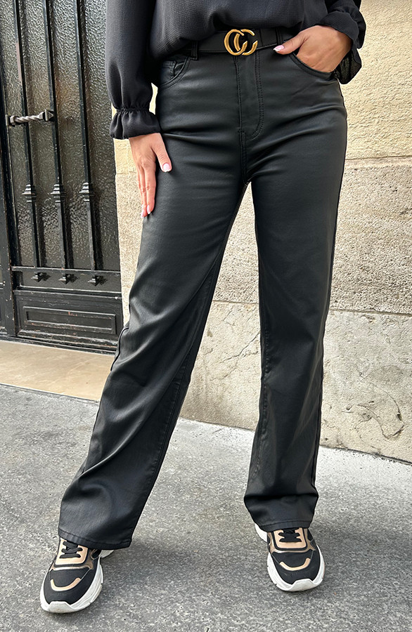 Coating-Jeans-Wide-Leg-Zwart-1