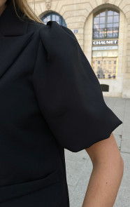 Lilly-Puff-Sleeve-Blazer-Zwart-1