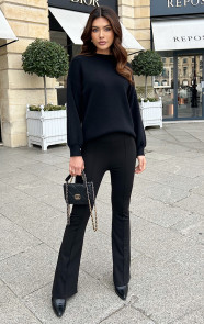 Luxury-Soft-Trui-Wijde-Mouw-Zwart44-2