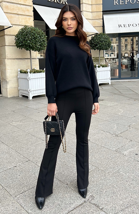 Luxury-Soft-Trui-Wijde-Mouw-Zwart44-2