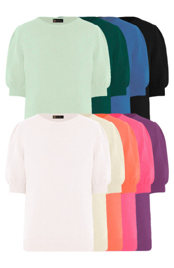 Musthave Deal Stricktop Met Pofmouwen