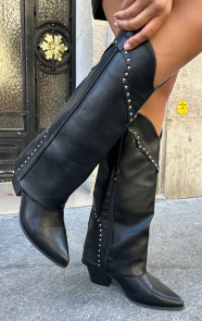 Studs-Laarzen-Detailed-Zwart