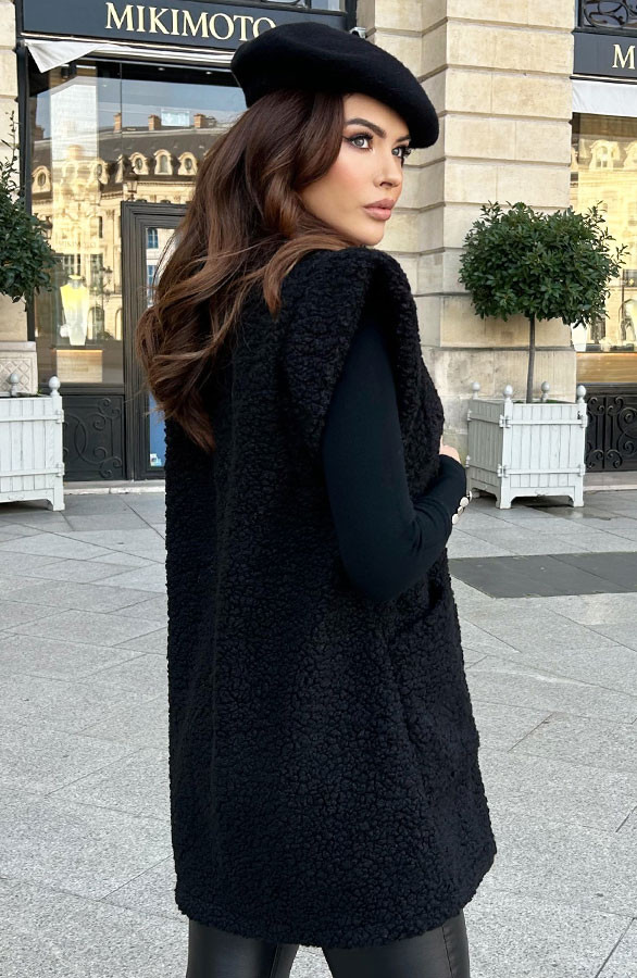 Teddy-Gilet-Maxi-Zwart-78