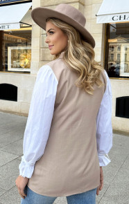 Ultra-Oversized-Blazer-Blouse-Beige-3