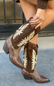 Western-Cowboy-Boots-Chocolate