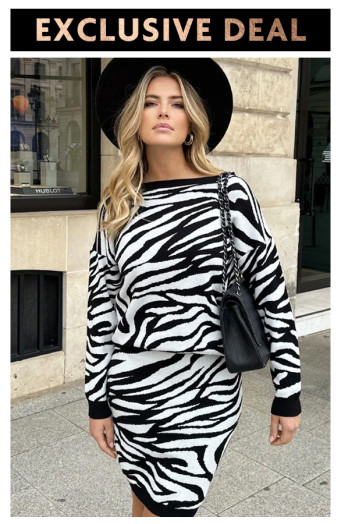Exklusives Angebot: Zebra-Kombi