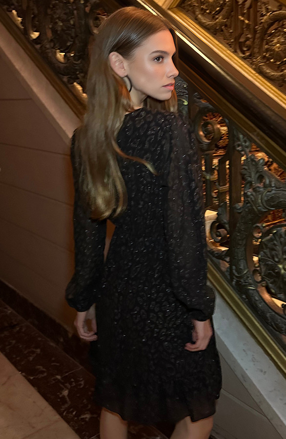Luxury-V-Hals-Jurk-Leopard-Zilver-16