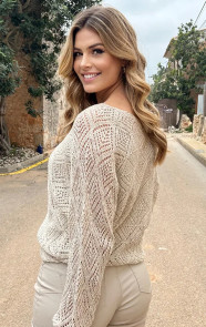 Gehaakte-Lurex-Top-Longsleeve-Beige-Goud-3