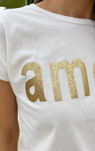 Amour-Metallic-T-Shirt-Goud
