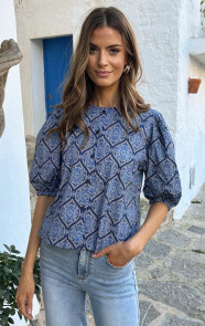 Katoenen-Paisley-Pofmouwen-Blouse-Navy-2