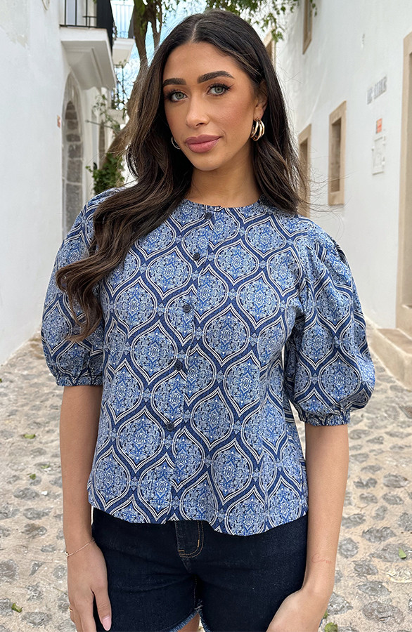Katoenen-Paisley-Pofmouwen-Blouse-Navy43-4