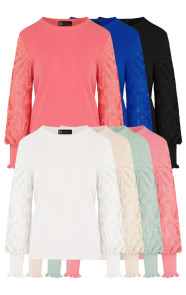 Musthave-Deal-Lace-Sleeve-Soft-Truien
