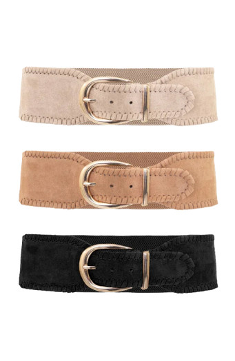 Musthave Deal Wildleder-Taillenriemen Stretch