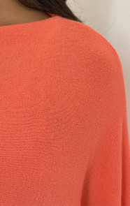 Oversized-Soft-Trui-Koraal-Oranje