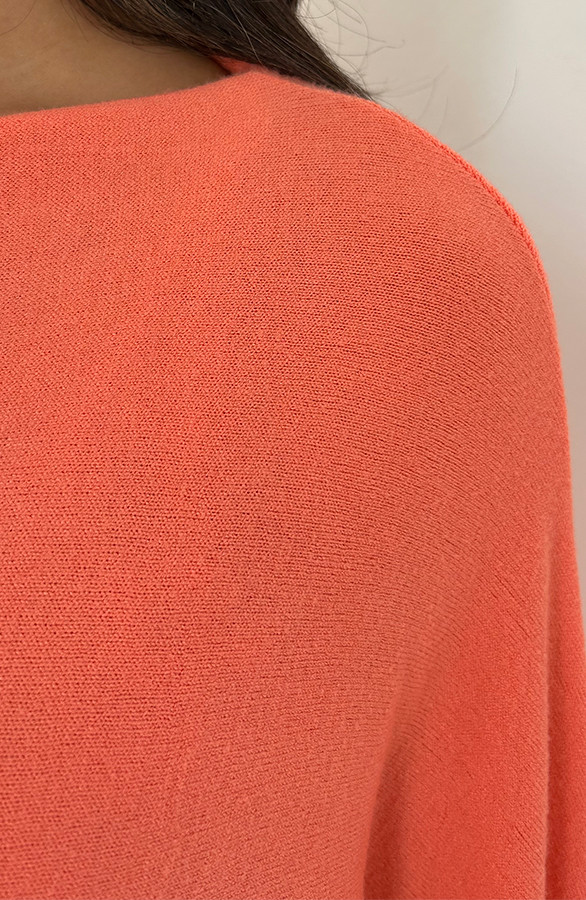 Oversized-Soft-Trui-Koraal-Oranje