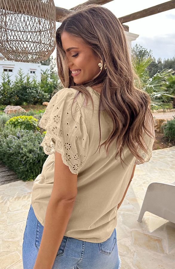 Ruffle-Embroidery-Top-Dark-Beige-3