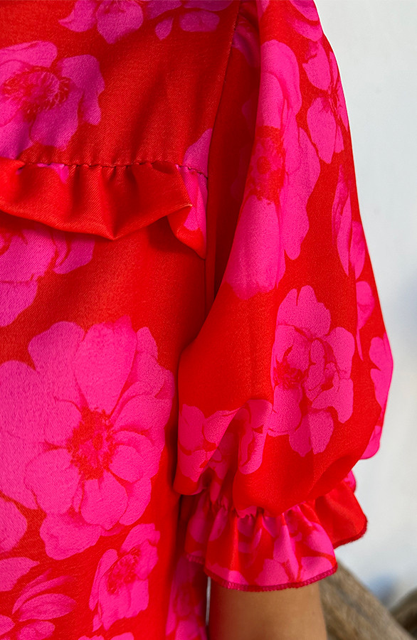 Ruffle-Top-Met-Pofmouwen-Flowerly-2