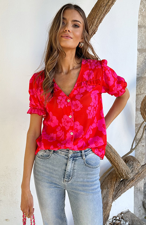 Ruffle-Top-Met-Pofmouwen-Flowerly-5