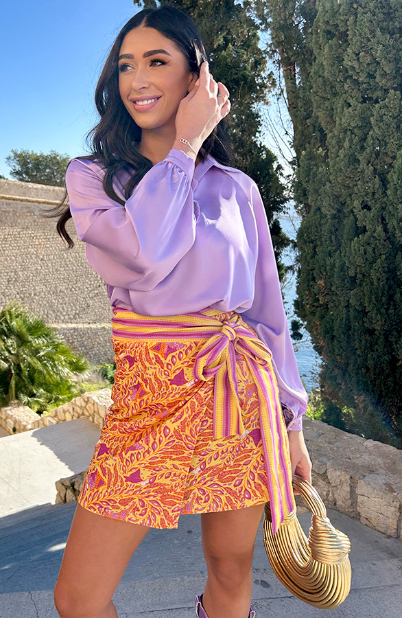 Silk-V-hals-Blouse-Rome-Lila-5