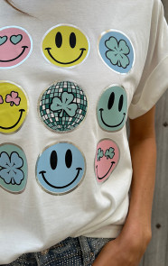 T-Shirt-Smiley-Print-Ecru-7986