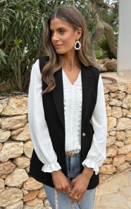 Elegant-Blazer-Gilet-Zwart44-1