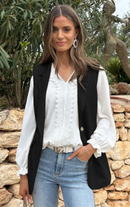 Elegant-Blazer-Gilet-Zwart44-2
