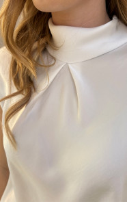 Satin-Col-Top-Ecru