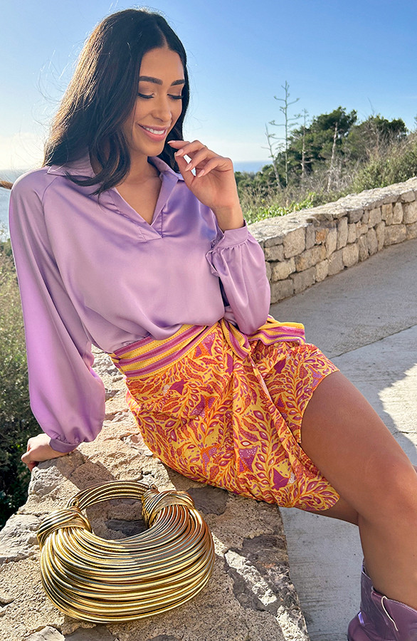 Silk-V-hals-Blouse-Rome-Lila-777-7