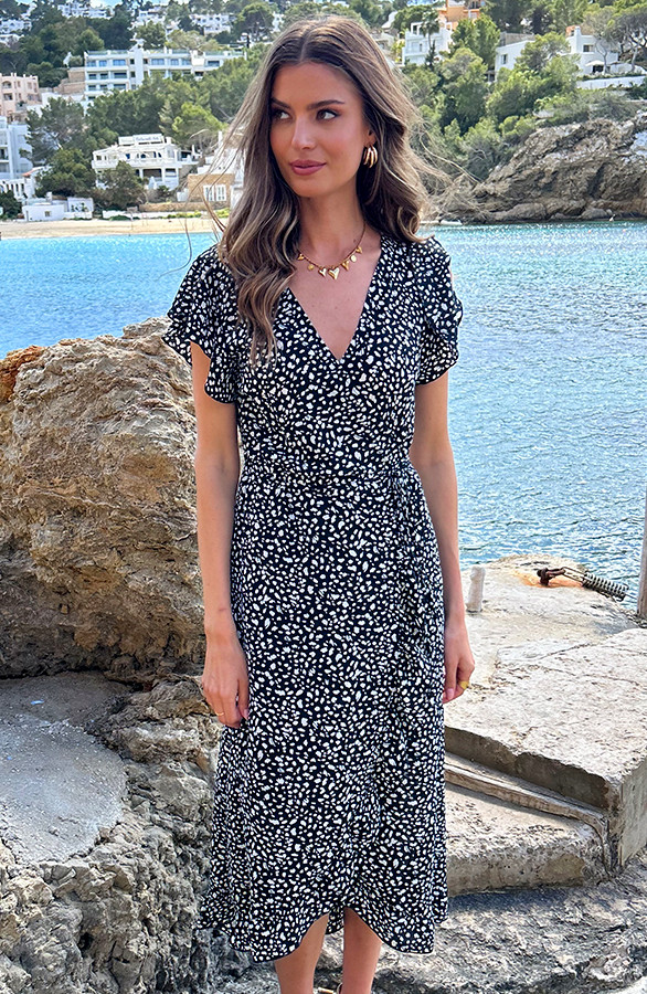 Cheetah-Jurk-Midi-Zwart-3