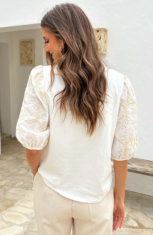 Flower-Puff-Sleeve-Top-Ecru-1-5