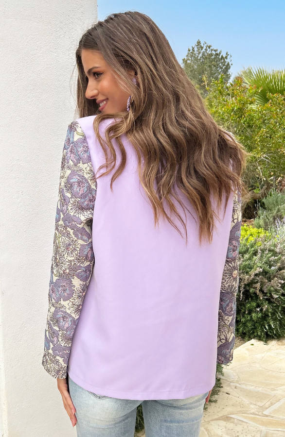 Flower-Sleeve-Blazer-Lila-6