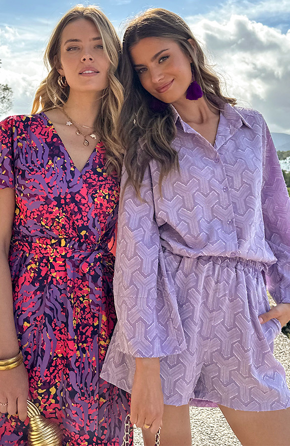 Midi-Split-Jurk-Print-Paars-8