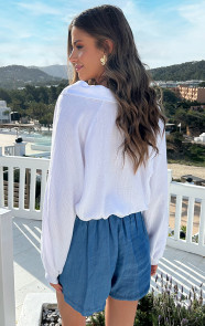 Oversized-V-hals-Blouse-Mousseline-Offwhite-14-3111